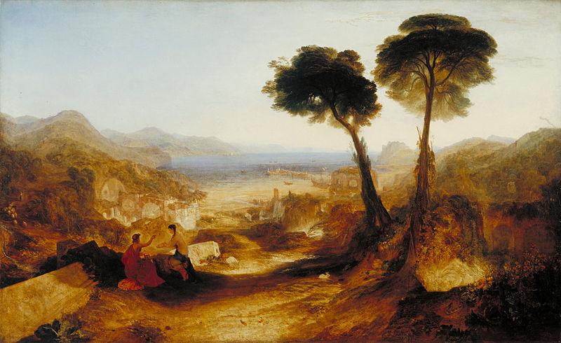 Joseph Mallord William Turner The Bay of Baiae, with Apollo and the Sibyl Norge oil painting art